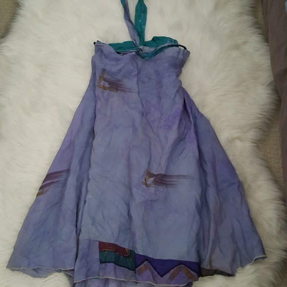 🔥🔥🔥100% SILK Multi-Way Wrap Maxi Dress/skirt - Picture 3 of 8